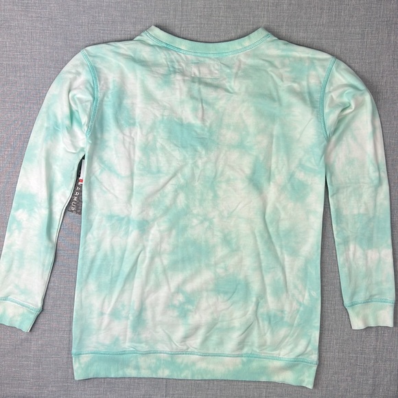 LaceUp Mint Green Tie Dye Sweatshirt XS Small & Large by Jessica Simpson - Picture 5 of 5
